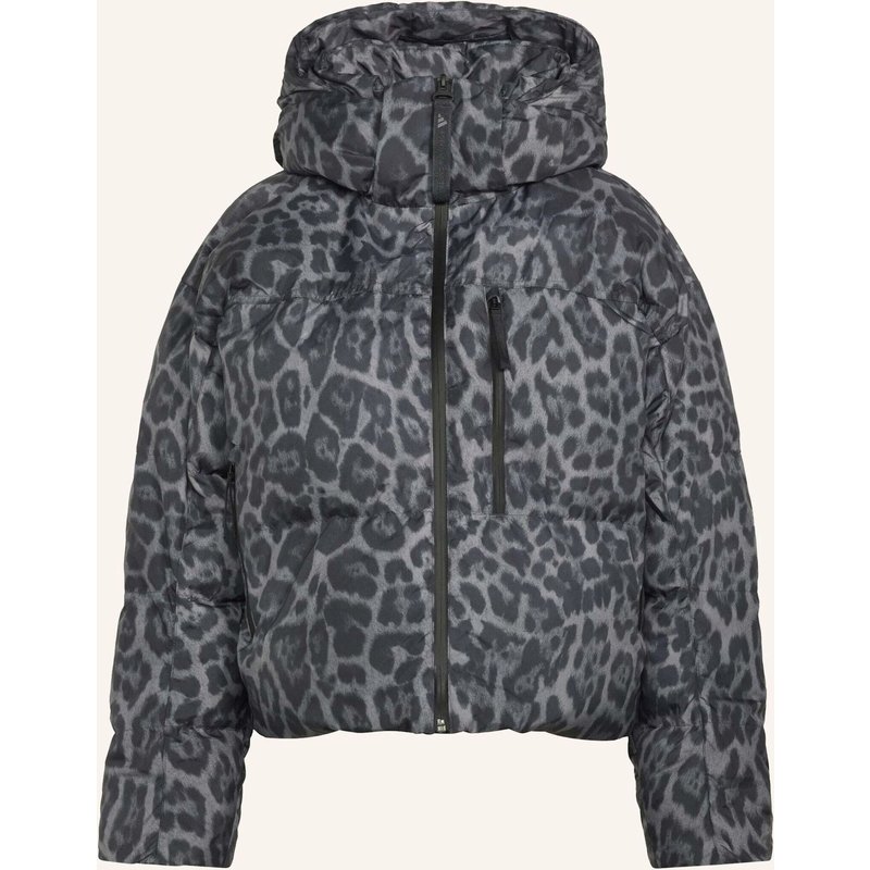 Adidas By Stella Mccartney Steppjacke Adidas By Stella Mccartney Short Padded Printed Mit Abnehmbarer Kapuze grau