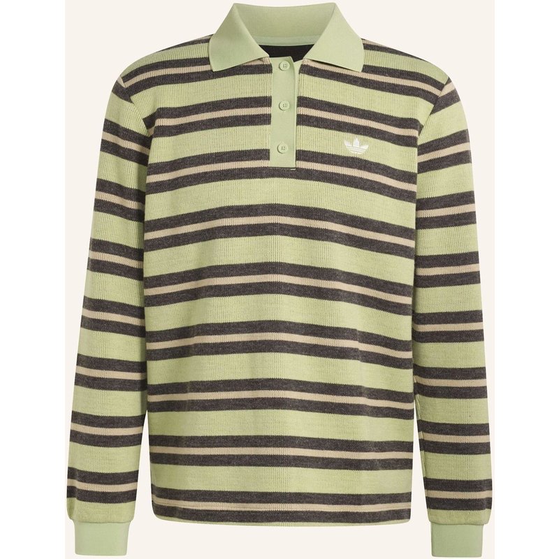 Adidas Originals Strick-Poloshirt Striped gruen