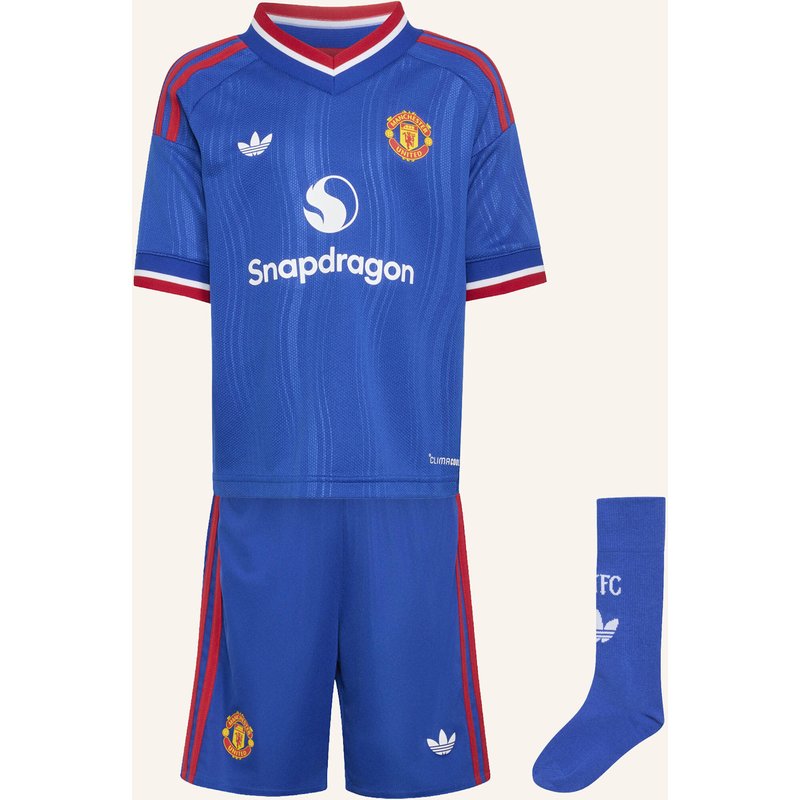 Adidas Manchester United 26/27 Kids Auswärts-Set blau
