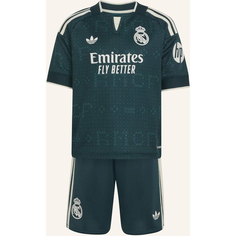 Adidas Real Madrid 26/27 Mini-Auswärtsausrüstung gruen