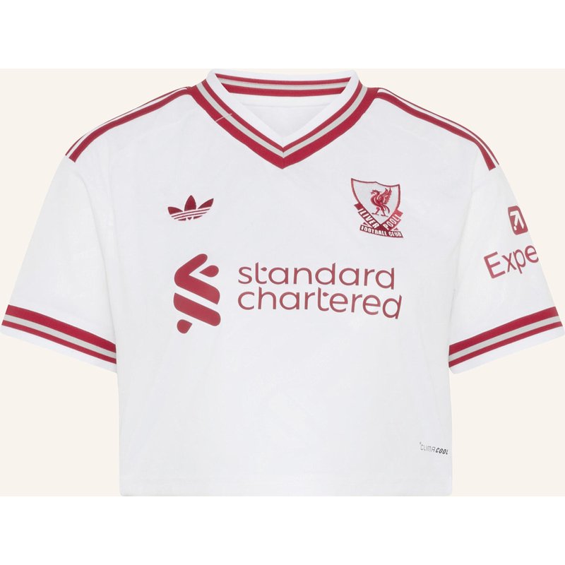 Adidas Liverpool Fc 26/27 Kürzer Geschnittenes Auswärtstrikot weiss