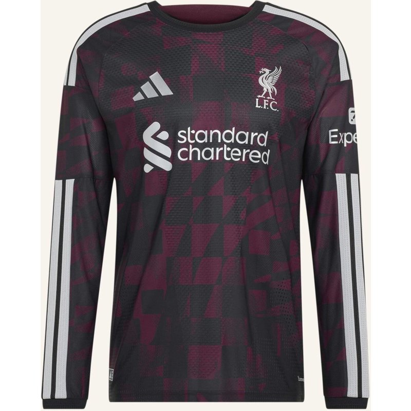 Adidas Liverpool Fc 26/27 Authentic Ausweichtrikot, Langärmelig schwarz