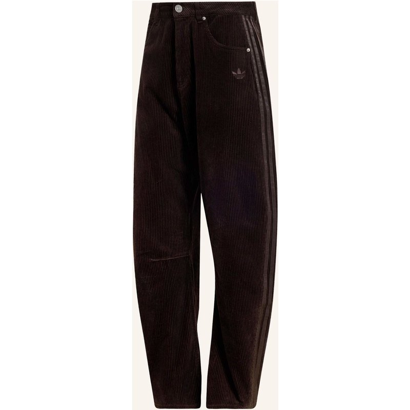 Adidas Originals Winter Club Hose, Cord, Barrel-Leg braun