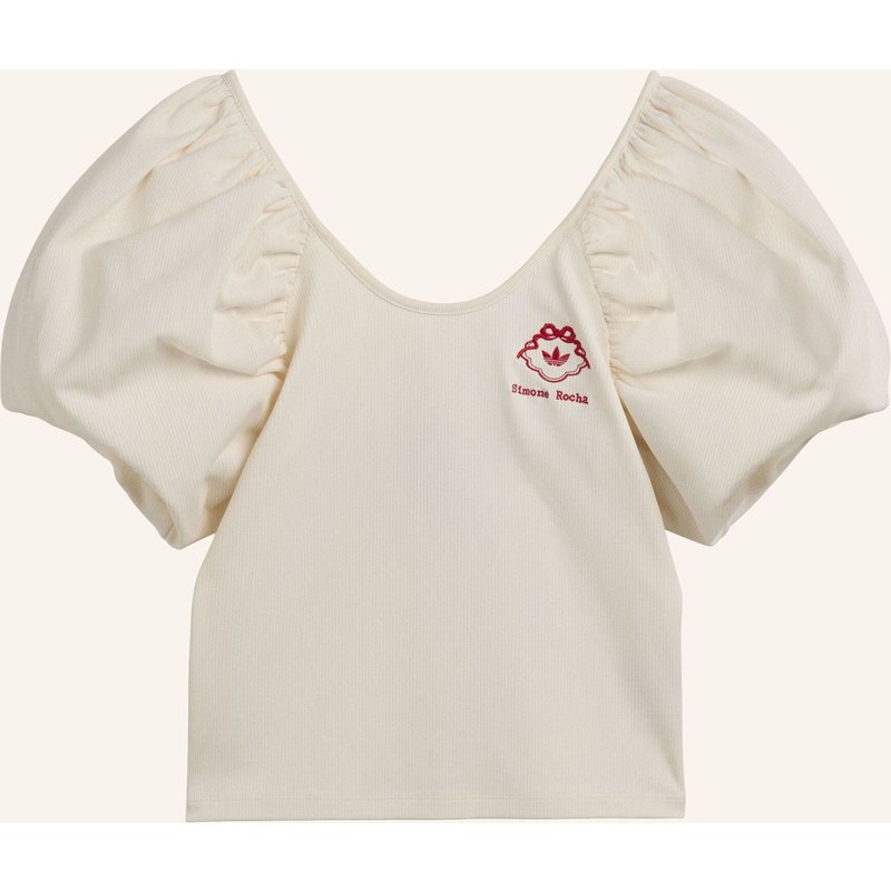 Adidas Originals Simone Rocha T-Shirt, Puffärmel weiss