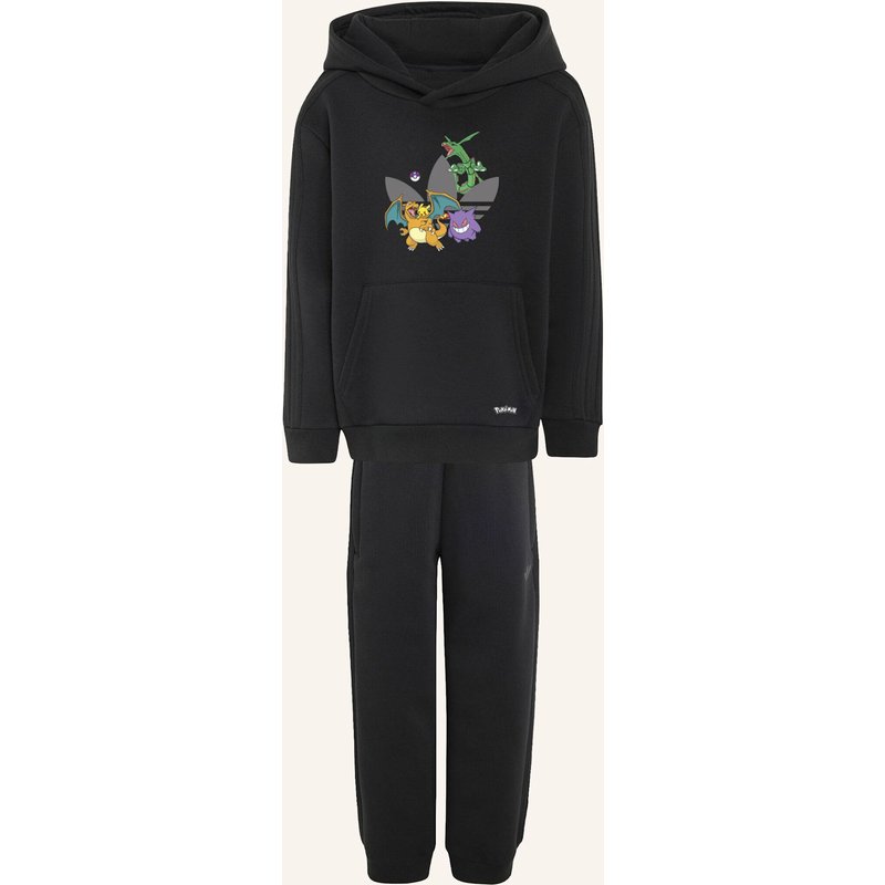 Adidas Originals Adidas Pokémon Hoodie Set; Locker Geschnitten schwarz