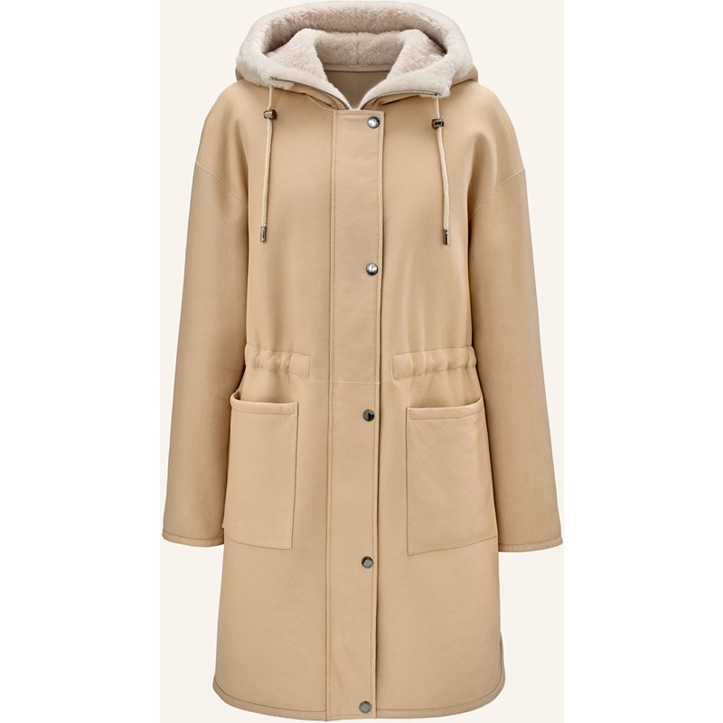 Lottusse Parka Mit Kapuze Praga weiss
