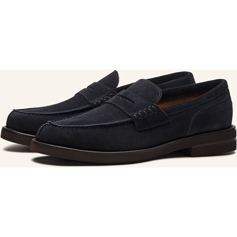 Lottusse Mokassin Daytona blau