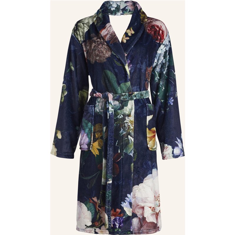 Essenza Bademantel Fleur blau