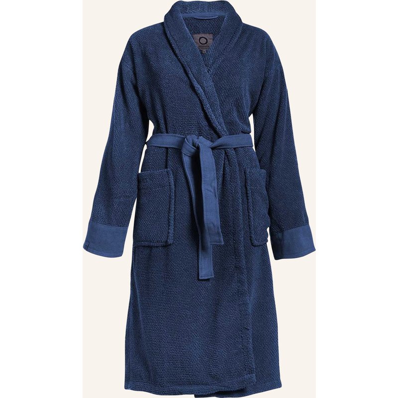 Essenza Bademantel Connect Organic Uni blau
