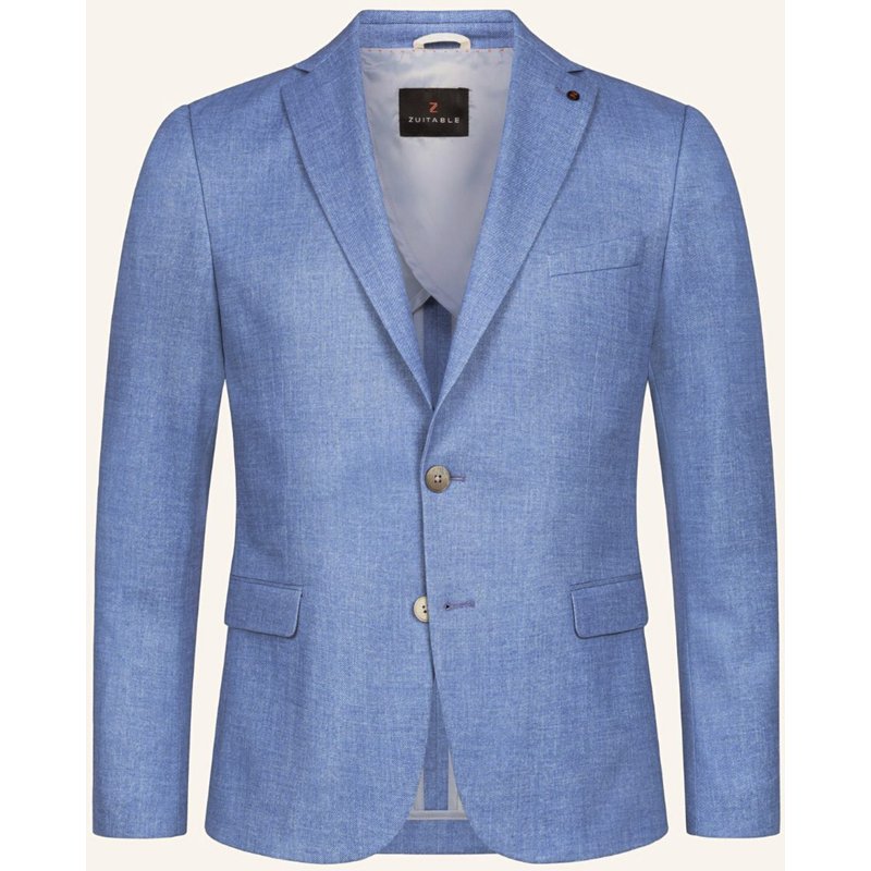 Zuitable Anzugssakko Dinick Slim Fit Aus Jersey blau