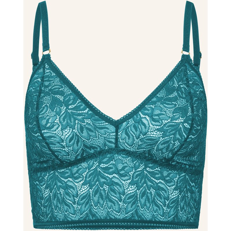 Erlich Textil Iconic Lace Bralette Top Aus Spitze - Verstellbare Träger blau
