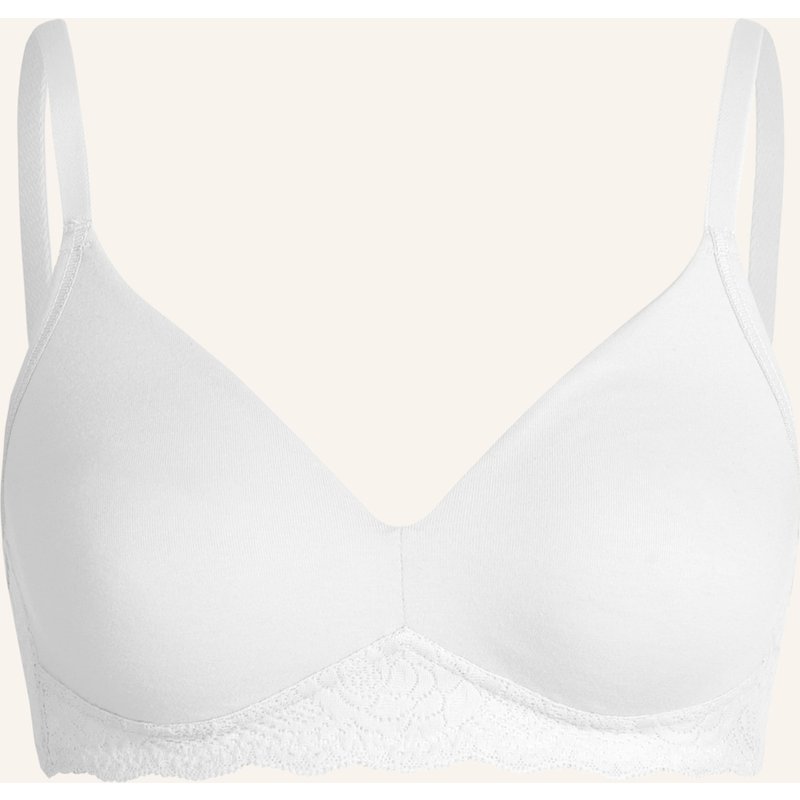 Erlich Textil Elisabeth Bügelloser Bh Große Cups Starker Halt Aus Bio-Baumwolle - Verstellbare Träger, Elisabeth Bügelloser Bh Große Cups Starker Halt Aus Polyamid - Verstellbare Träger weiss