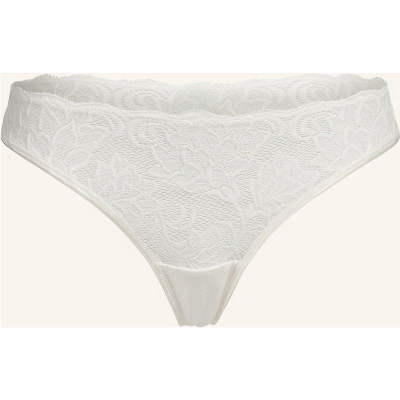 Erlich Textil Emilia String Mit Spitze Aus Recyceltem Polyamid - Atmungsaktiv weiss