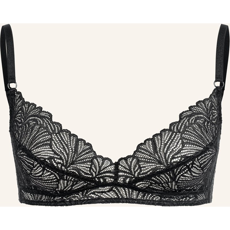 Erlich Textil Fluid Lace Spitzen Bügelloser Bh Mittlerer Halt Aus Recyceltem Polyamid schwarz
