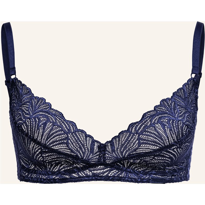 Erlich Textil Fluid Lace Spitzen Bügelloser Bh Mittlerer Halt Aus Recyceltem Polyamid blau