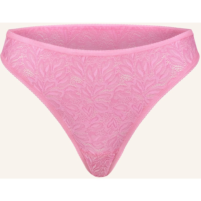 Erlich Textil Iconic Lace String Aus Nachhaltiger Spitze - Atmungsaktiv pink