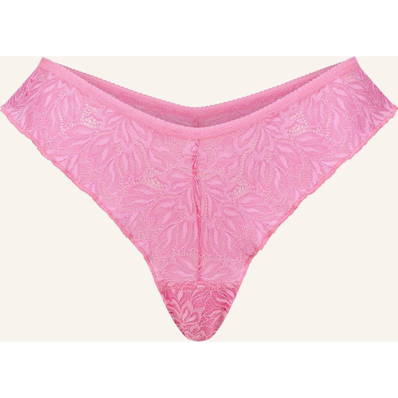 Erlich Textil Iconic Lace Brazil String Aus Nachhaltiger Spitze - Atmungsaktiv pink