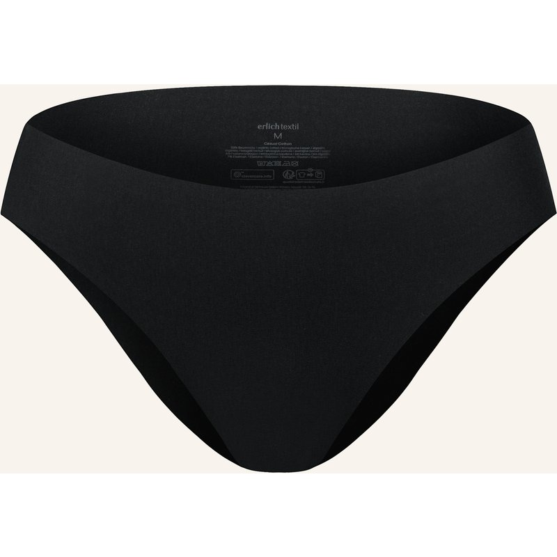 Erlich Textil Light Touch Brazil Slip Aus Weichem Modal - Nahtlose Kanten schwarz