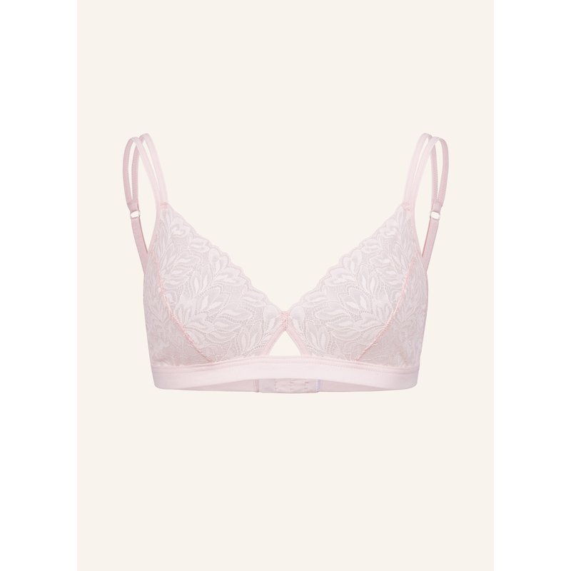 Erlich Textil Dreamy Lace Bügelloser Cut-Out Bh Aus Nachhaltiger Spitze - Verstellbare Träger beige