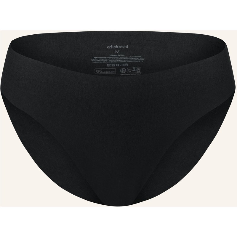 Erlich Textil Light Touch Slip Aus Weichem Modal - Nahtlose Kanten schwarz