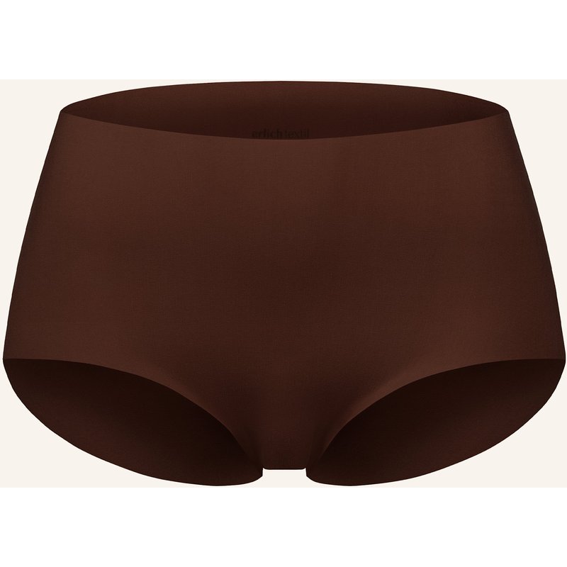 Erlich Textil Casual Cotton High Waist Slip Aus Bio-Baumwolle - Nahtlose Kanten braun