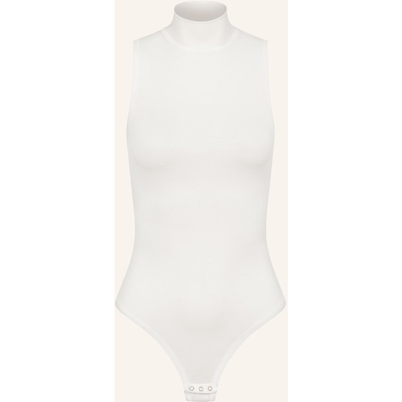 Erlich Textil Light Touch Stehkragen Body Aus Weichem Lyocell weiss