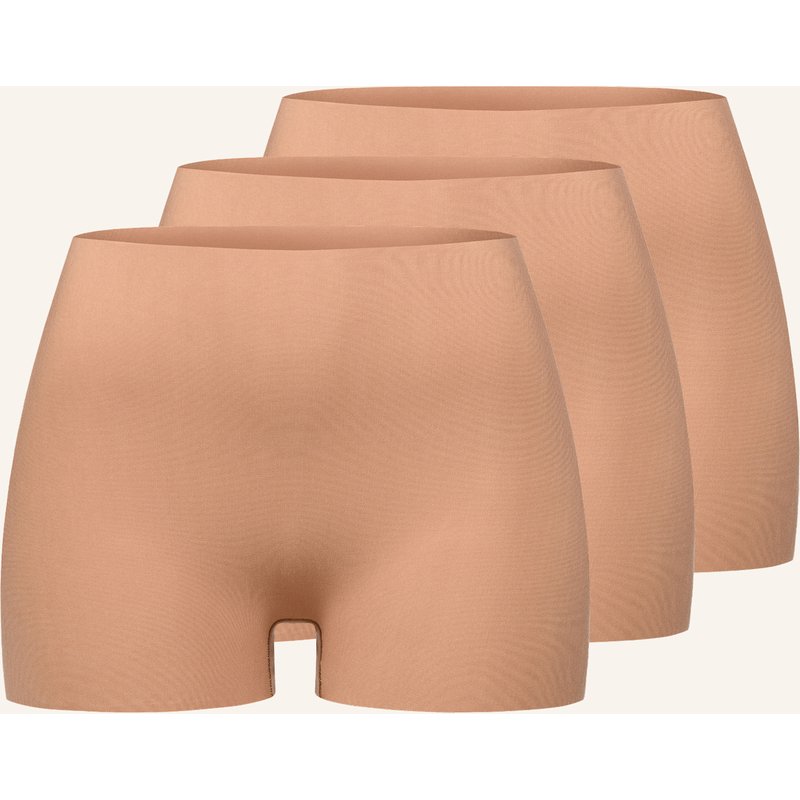 Erlich Textil 3er Pack Light Touch Panty Slip Aus Modal - Nahtlose Kanten braun