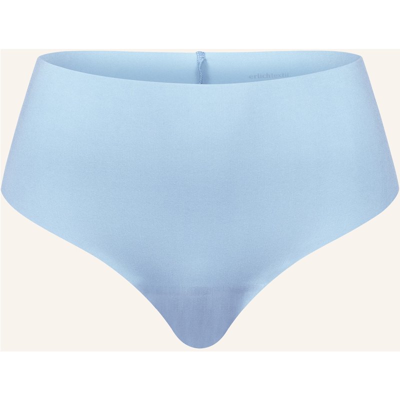 Erlich Textil Light Touch High Waist Brazil String Aus Weichem Modal - Nahtlose Kanten blau