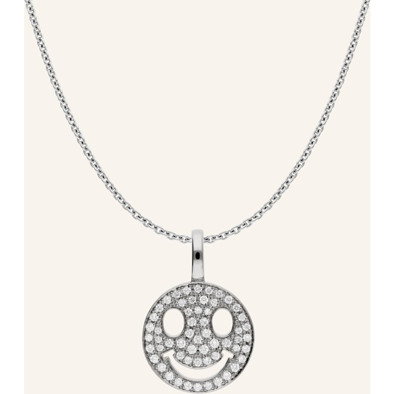 Cada Kette Mini Smiling Face silber