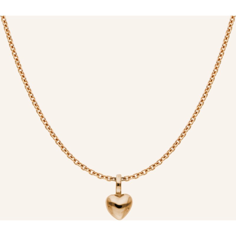 Cada Kette Round Tiny Heart rosegold