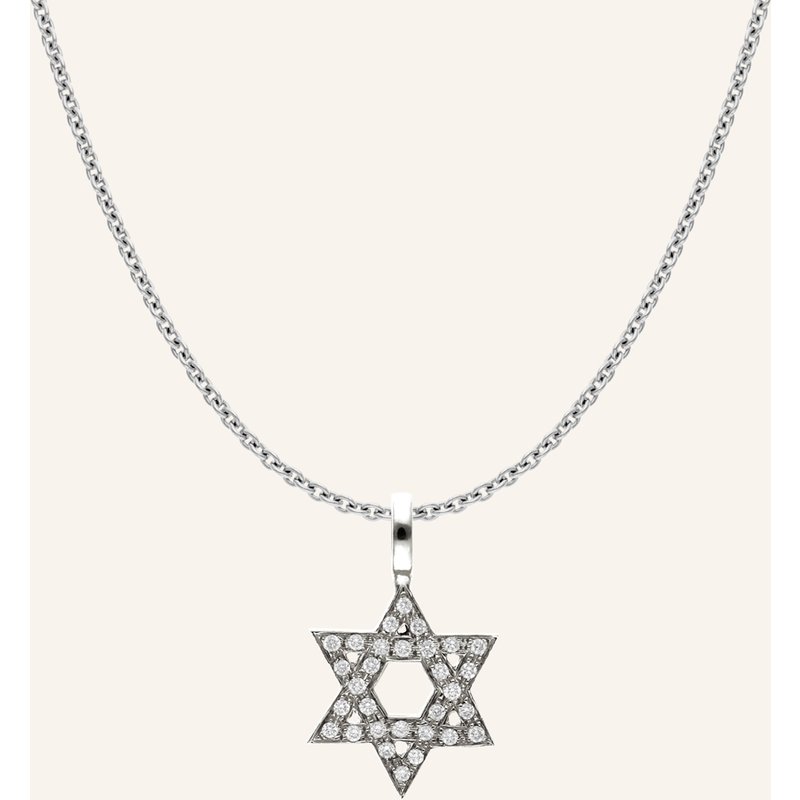 Cada Kette Mini Mini Star Of David silber