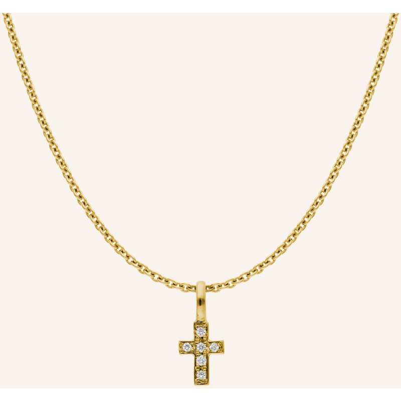 Cada Kette Tiny Turin Cross gold