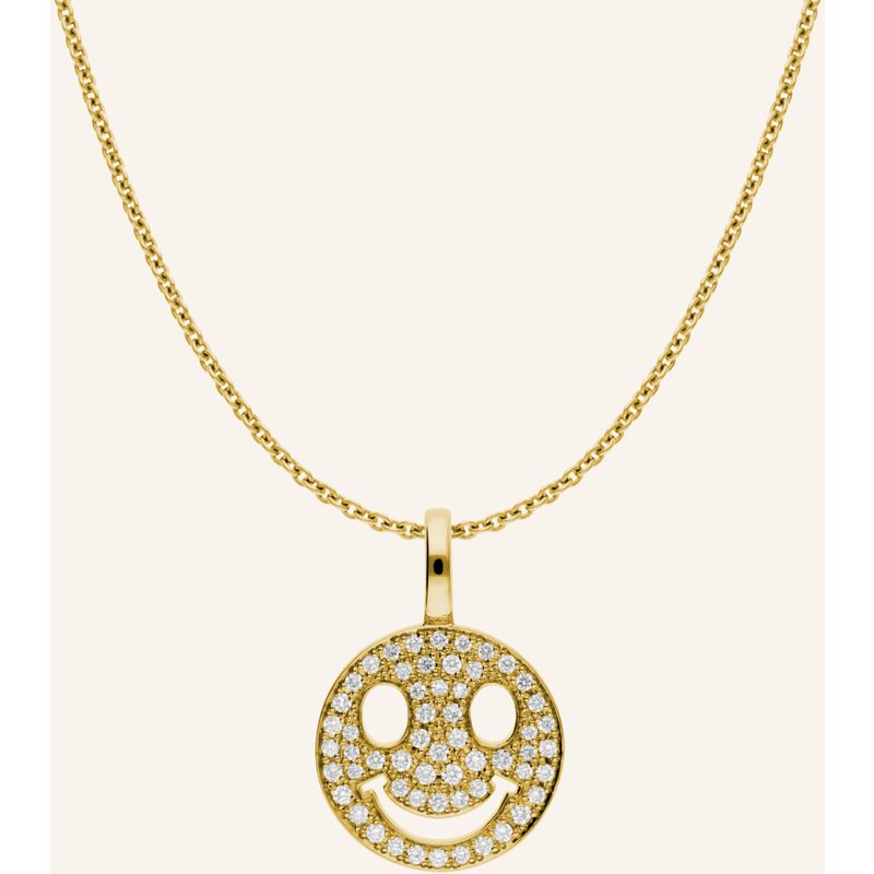 Cada Kette Mini Smiling Face gold