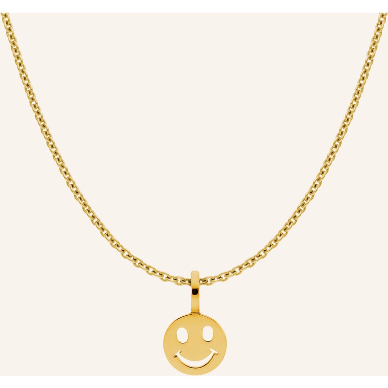 Cada Kette Tiny Smiling Face gold