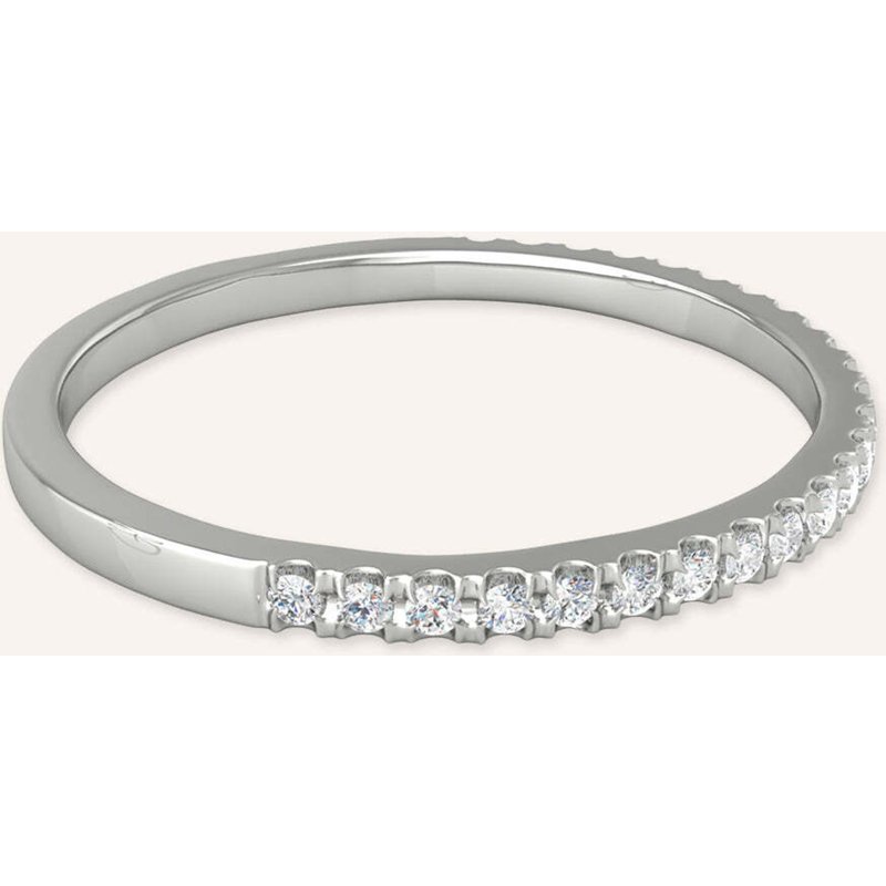 Veynou Ring Mara Aus 18 Karat Weißgold Und 0,10ct. Lab-Grown Diamanten silber