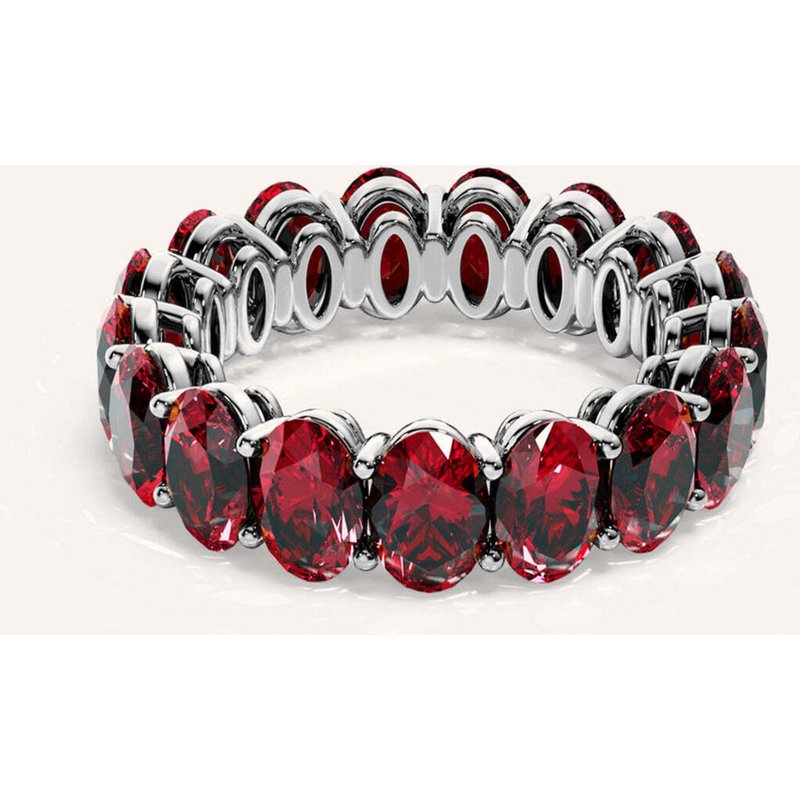 Veynou Ring Rouge Eternity Small Aus 14 Karat Weißgold Und 9,49ct. Rubine silber