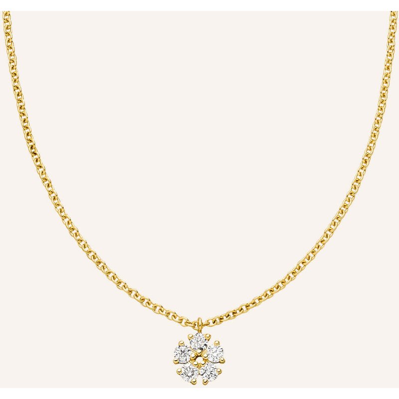 Veynou Halskette Aus 14 Karat Gelbgold Und 0,16ct. Lab-Grown Diamanten gold