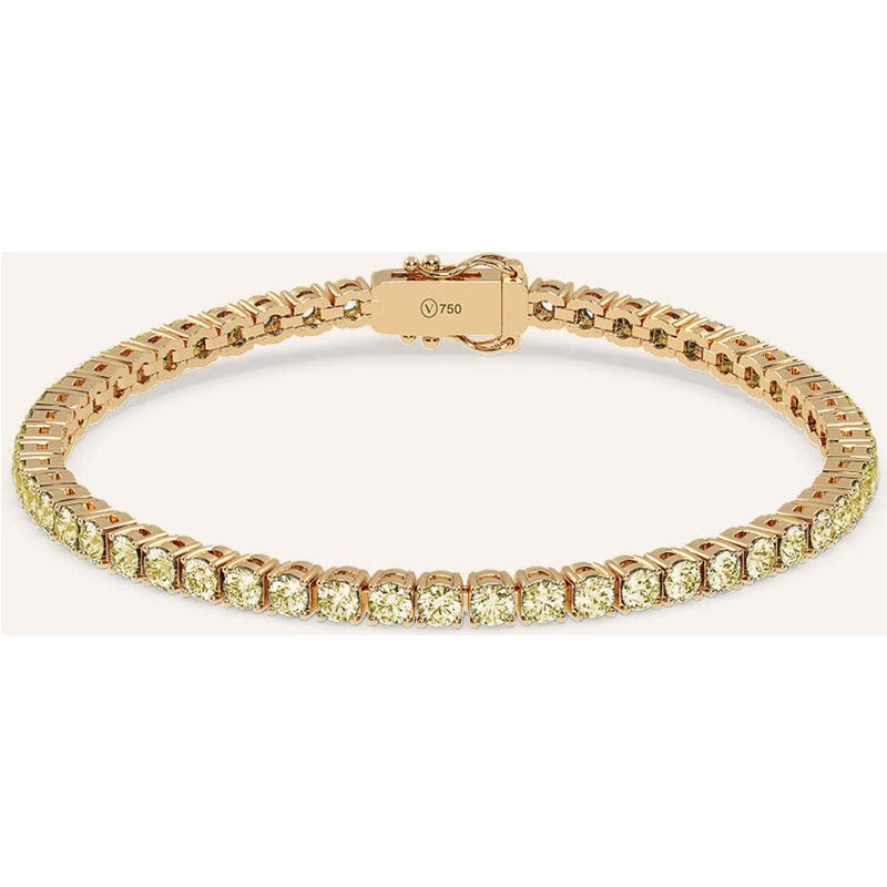 Veynou Tennisarmband Tennisarmband Aus 18 Karat Gelbgold Und 5,70ct. Gelbe Lab-Grown Diamanten gold