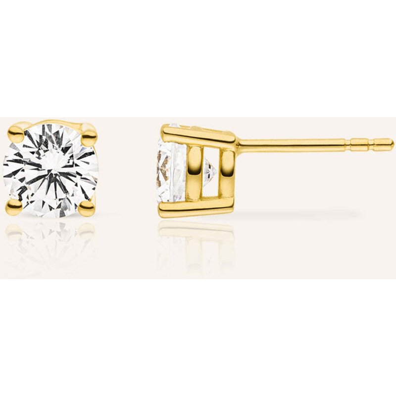 Veynou Ohrstecker Ella Aus 14 Karat Gelbgold Und 0,30ct. Lab-Grown Diamanten gold