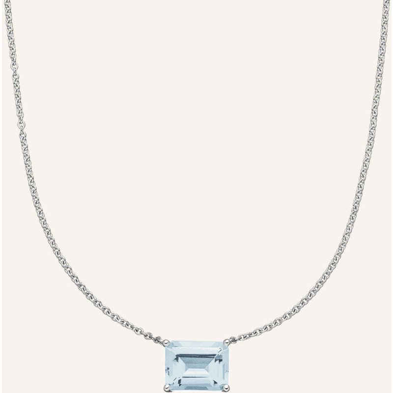 Veynou Halskette Sora Aus 14 Karat Weißgold Und 2,00ct. Aquamarin silber
