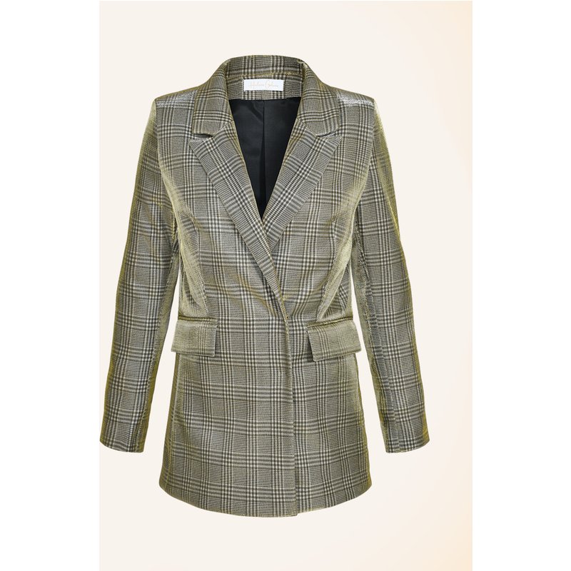 Helene Galwas Blazer Mit Aufgesetzten Taschen Caro gold