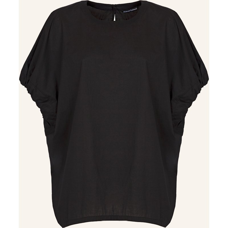 Helene Galwas Basic Bluse Aus Baumwolle Gio schwarz