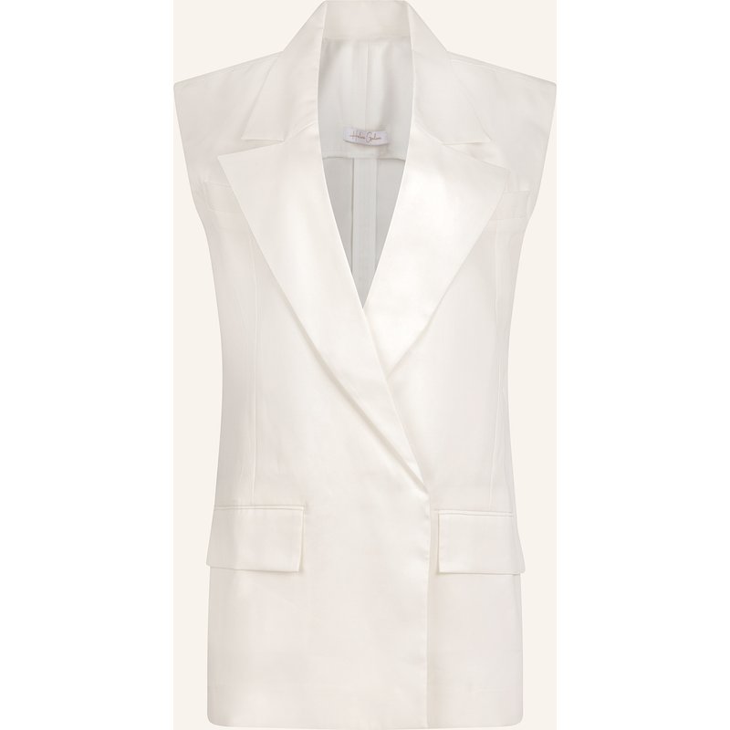 Helene Galwas Oversized-Weste Aus Festem Ivy weiss