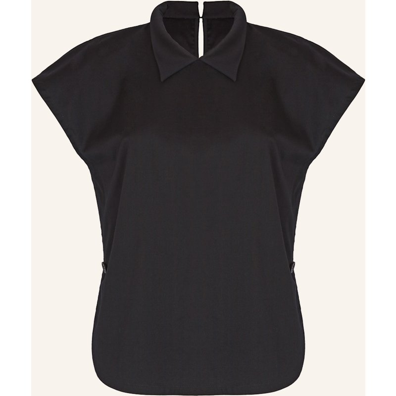 Helene Galwas Basic Bluse Aus Baumwolle Gitta schwarz