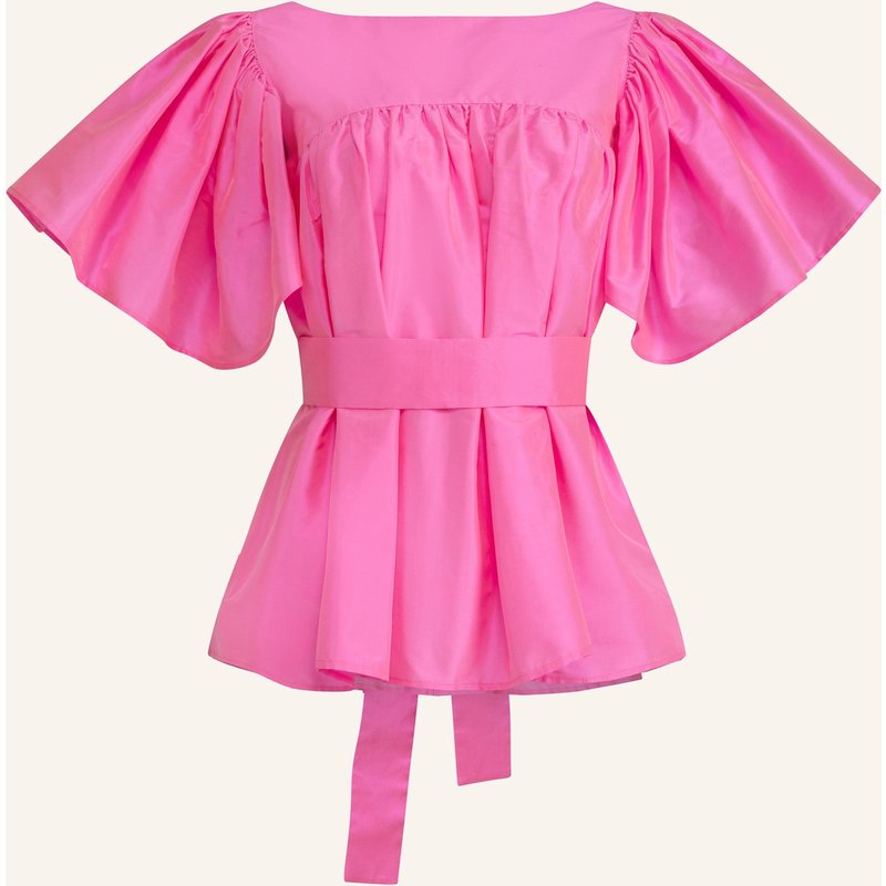 Helene Galwas Bluse Aus Dupionseide Filipare pink