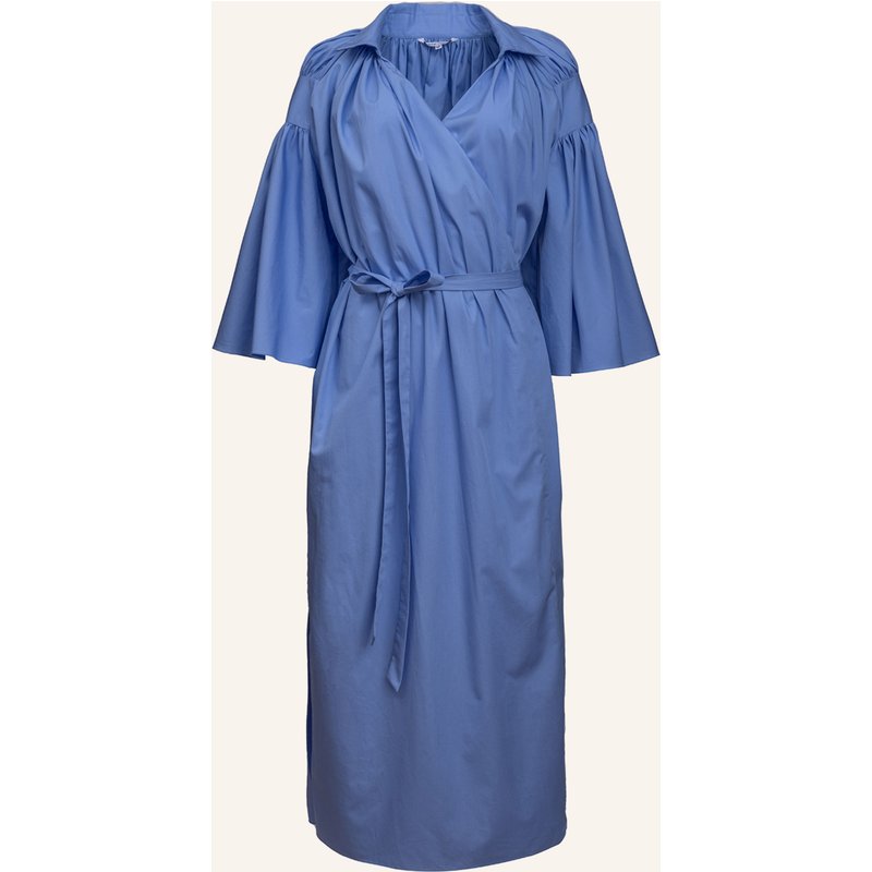 Helene Galwas Wickelkleid Aus Baumwolle Ina lila