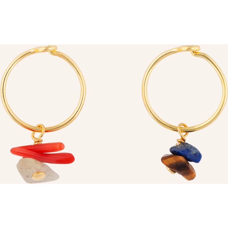 Maximova Jewelry Creole Love Stoned gold