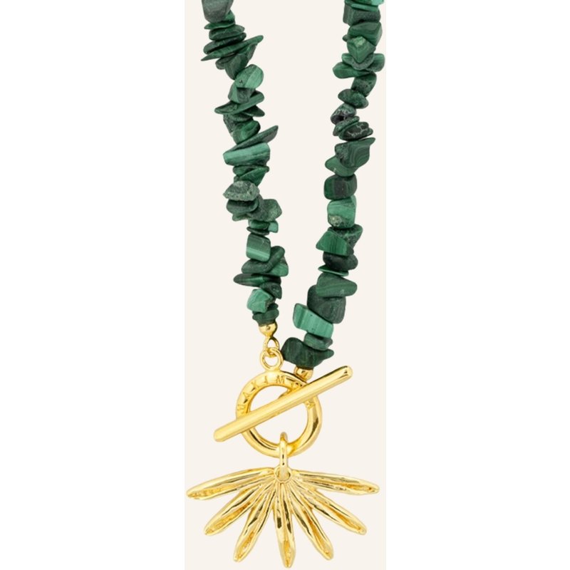 Maximova Jewelry Halskette Green Sun Siren gold