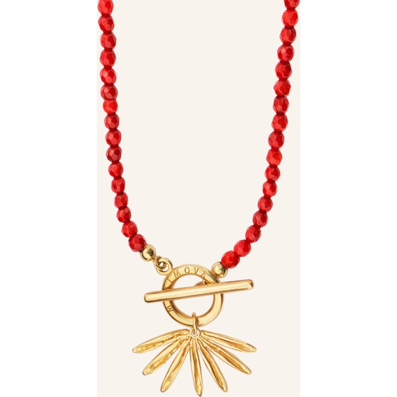 Maximova Jewelry Halskette Red Sun Siren gold