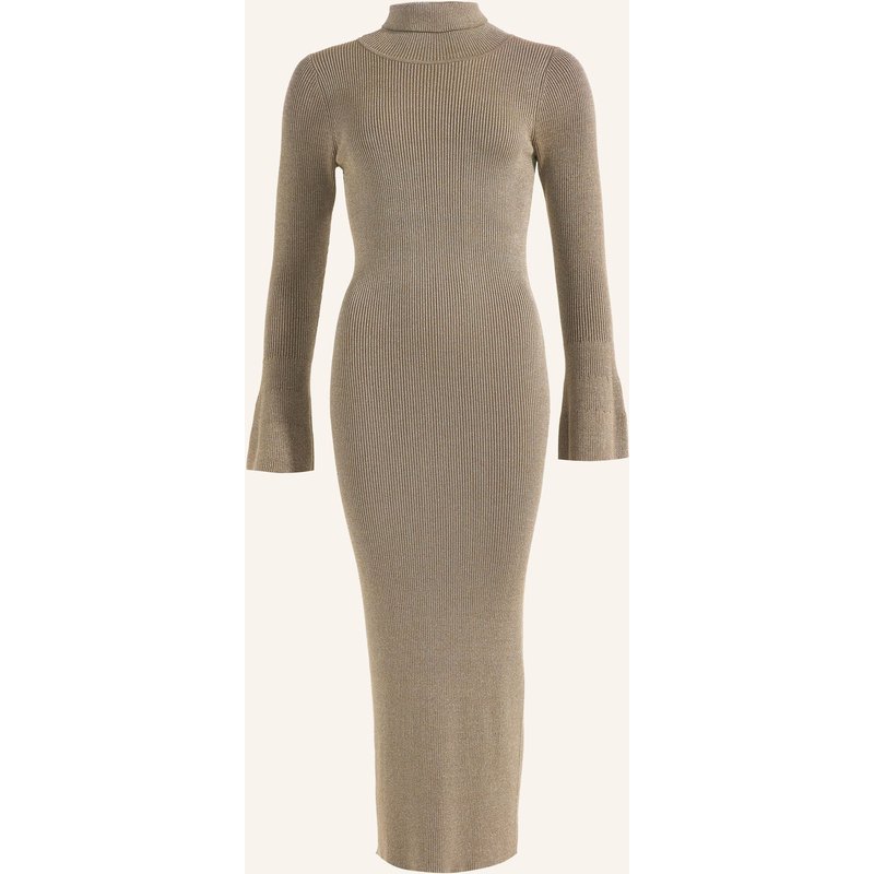Adlysh Strickkleid Metallic Elegance Dress braun